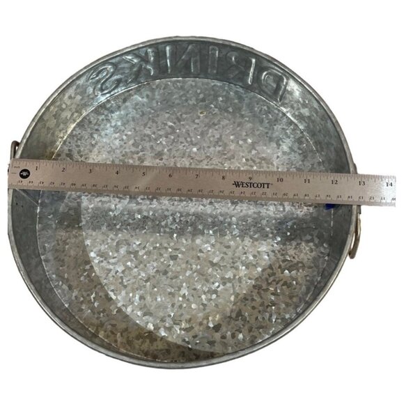 Galvanized‎ Drink/BeverageTray New without tags! - Picture 2 of 5